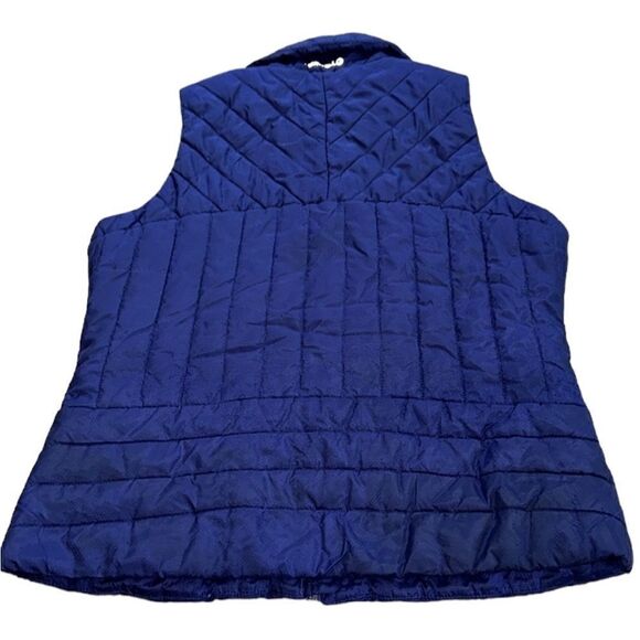 Merrell Women’s Navy And Indigo Quilted Full Zip Thinsulate Vest, Size L, EUC - Picture 4 of 11